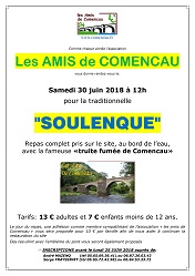 Dans 1 mois -----> La Soulenque 2018: en voici l' affichette - CLIQUEZ pour la voir en plein écran.